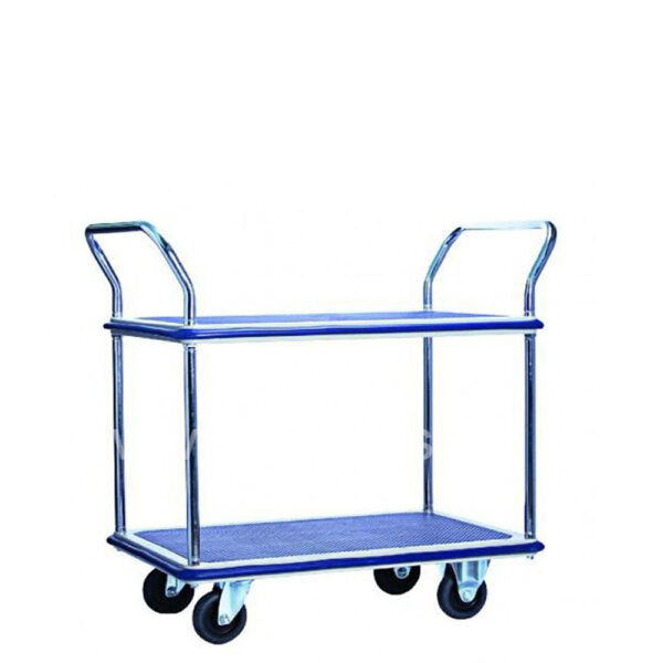 Double Decker Double Handle MS Trolley