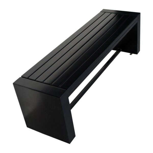 Brooks Outdoor Metal Bench - Image 2