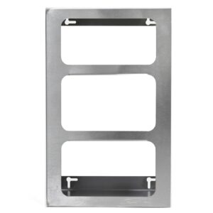 Wall Mounted SS Triple Glove Dispenser SILVER