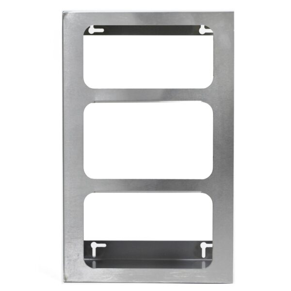 Wall Mounted SS Triple Glove Dispenser SILVER