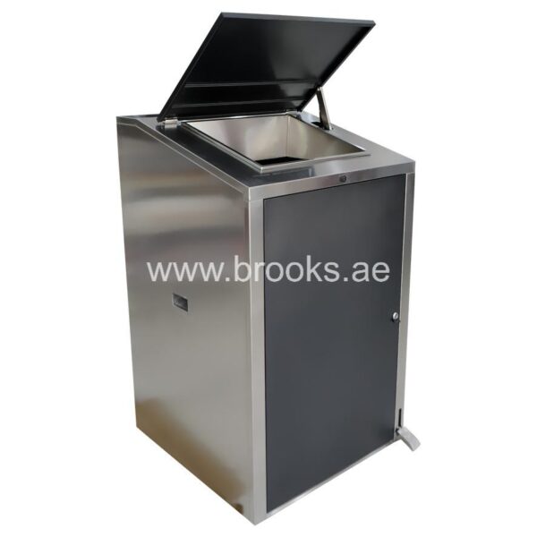 Brooks DEXI SS Square Pedal Bin 240 Ltr - Image 2