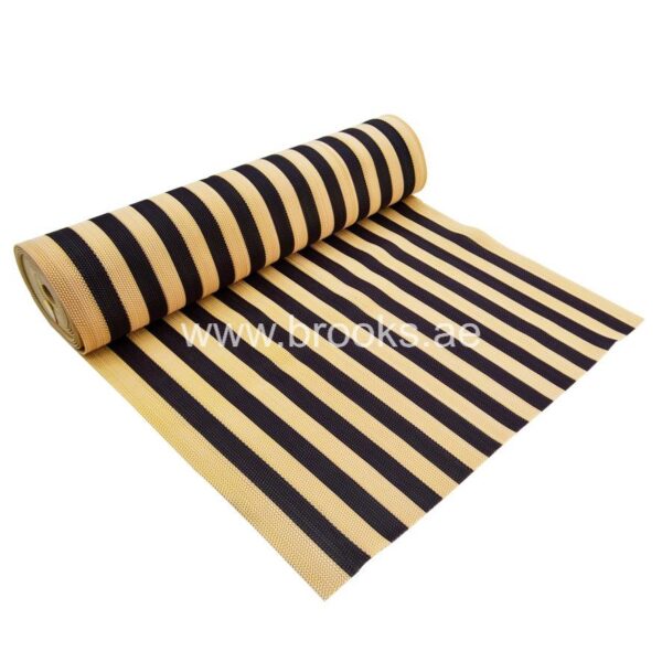 GRIPEX Smart Stripes PVC Mat  Beige+Brown 