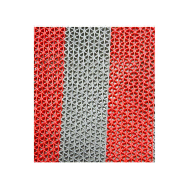 GRIPEX Smart Stripes PVC Mat Grey+Red - Image 2