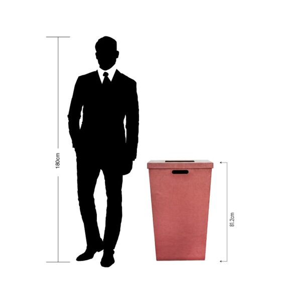 Brooks Towel Collection Bin with Lid - Image 5
