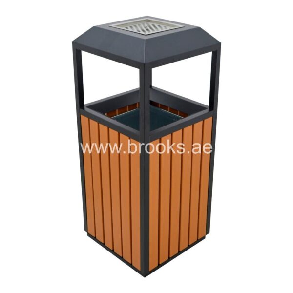Brooks Renzo Ashtray Bin GS+WPC 42Ltr Wooden - Image 2