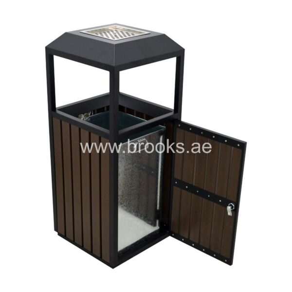 Brooks Renzo Ashtray Bin GS+WPC 42Ltr Coffee - Image 3