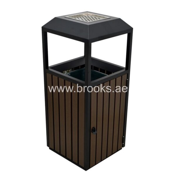 Brooks Renzo Ashtray Bin GS+WPC 42Ltr Coffee - Image 4