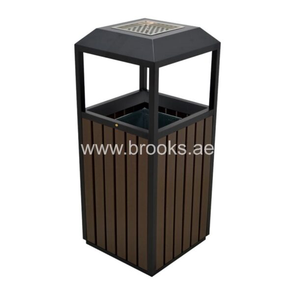 Brooks Renzo Ashtray Bin GS+WPC 42Ltr Coffee - Image 2