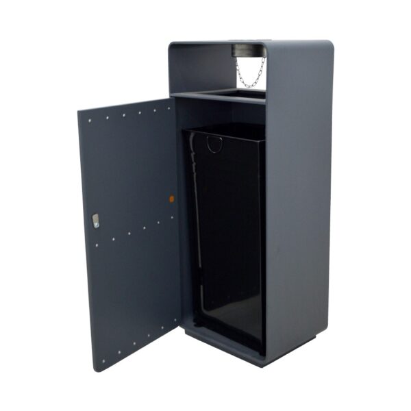 Brooks Fresko Metal Ashtray Bin 50Ltr - Image 3