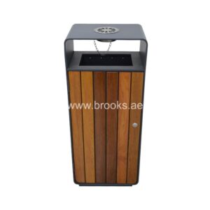 Brooks Fresko Metal Ashtray Bin 50Ltr