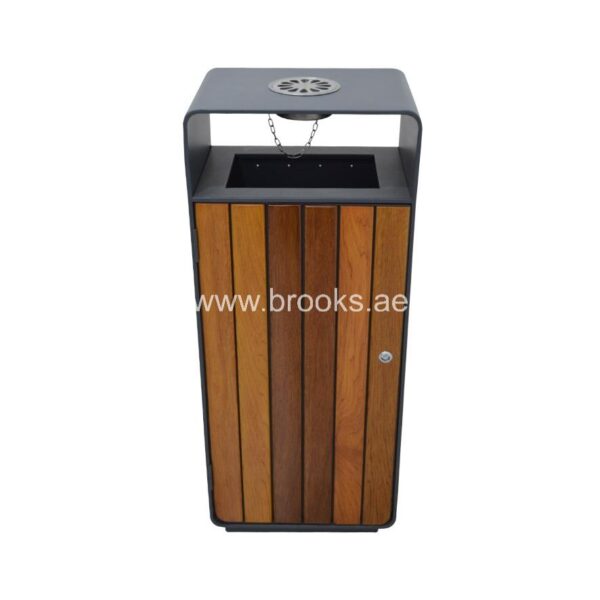 Brooks Fresko Metal Ashtray Bin 50Ltr