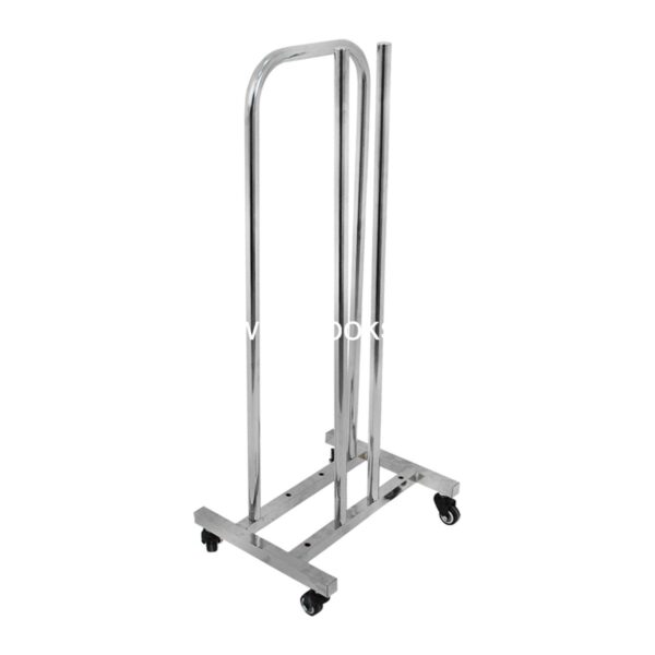 Hanger Stand Chrome Plated with Wheels - Image 2