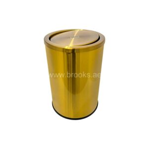rooks Dalo Golden SS Round Swing Bin 20Ltr