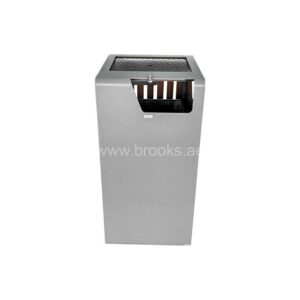 Brooks Telvy GS+WPC Ashtray Bin Grey 118Ltr