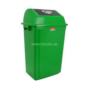 Brooks ALBILO Plastic Push Bin 60Ltr Green