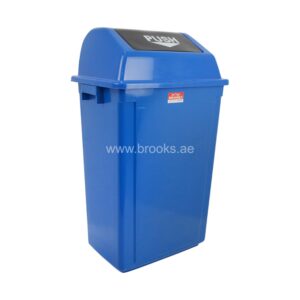 Brooks ALBILO Plastic Push Bin 60Ltr Blue