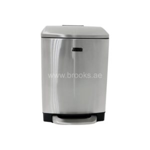 Brooks Highpro SS FRP Pedal Bin 6 Ltr Silver