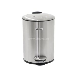 Brooks Fabio SS Pedal Bin FRP 3 Ltr Silver