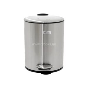 Brooks Fabio SS Pedal Bin FRP 5 Ltr Silver