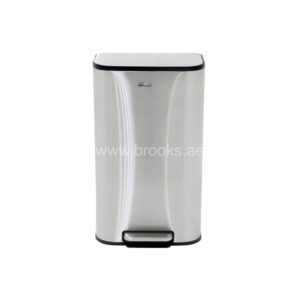 Brooks Lazo SS FRP Pedal Bin 30 Ltr Silver