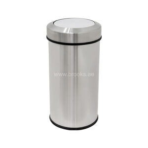 Brooks SS Swing Bin Round 63 Ltr