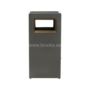 Brooks HEDGE SS Ashtray Bin Black Gold 25 Ltr