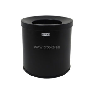 Brooks NEO SS Open Round Bin 12Ltr. Full Black