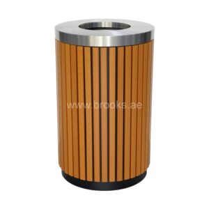 Brooks LAVIA ID SS WPC Round Open Bin 100Ltr