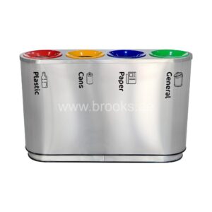 Brooks KLAXON 4 STREAM FRP Recycle Bin 160Ltr