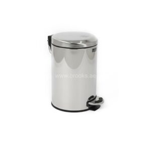Brooks SS Pedal Bin Moonlid 12Ltr Mirror Finish