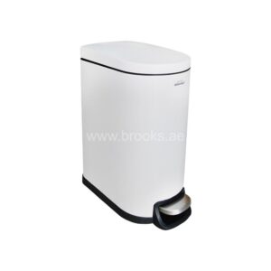 Brooks FERITO SS Pedal Bin 10Ltr White