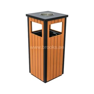 Brooks Velf GS+WPC Square Ashtray Bin 42Ltr