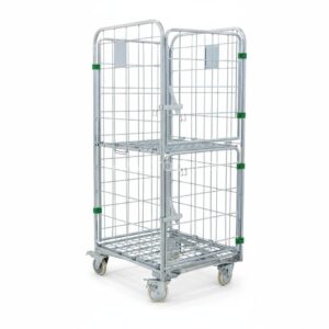 Brooks Metal Cage Trolley Zinc Plated 2 Layer