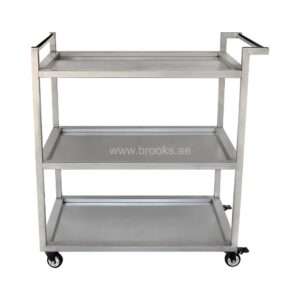 Brooks Heavy Duty SS 3-Tier Service Trolley Cart
