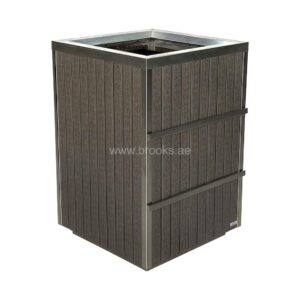 Brooks NEBEX  SS+WPC Square Open Bin 185ltr