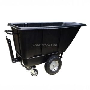Brooks Avion Heavy-Duty Towable Tilt Truck 13.5 cu.ft Black 410Ltr