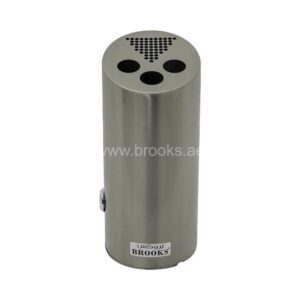 Brooks BINEX SS FPR Wall-Mounted Round Ashtray Silver