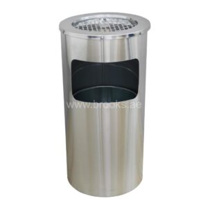 Brooks SS Ashtray Outdoor Bin 30Ltr Silver