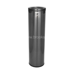 Brooks Fido SS Ashtray Bin 6Ltr Black Gold