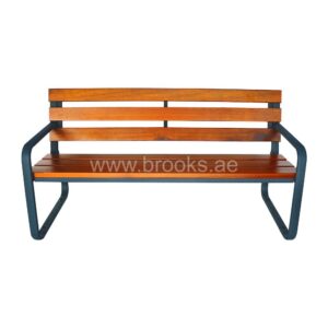 Brooks Rift Wooden+Metal Outdoor Bench 150cm