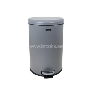 Brooks Vio Grey Pedal Bin Softclose 12ltr