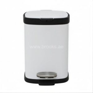 Brooks Volga( Daze) White Square Pedal Bin 6Ltr