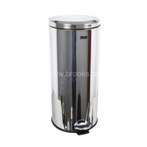 Brooks SS Pedal Bin Moonlid 30Ltr Mirror Finish