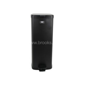 Brooks Ziol (Daze) Black Square Pedal Bin 30Ltr