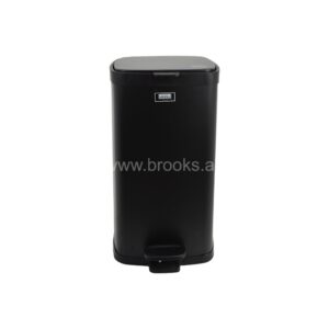 Brooks Ziol (Daze) Black Square Pedal Bin 20Ltr
