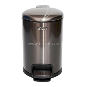 Brooks Silo SS Pedal Bin 3Ltr Black Gold