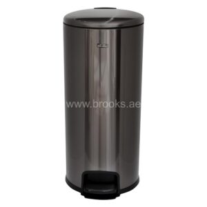 Brooks Silo SS Pedal Bin 30Ltr Black Gold