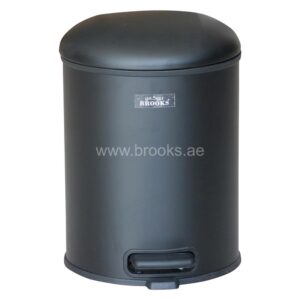 Brooks Choice SS Pedal Bin Black 5Ltr
