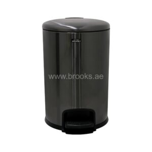 Brooks Silo SS Pedal Bin 20Ltr Black Gold 