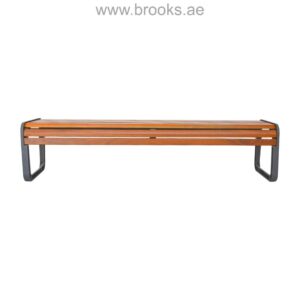 Brooks Laapril Bench Metal+Wood 180cm